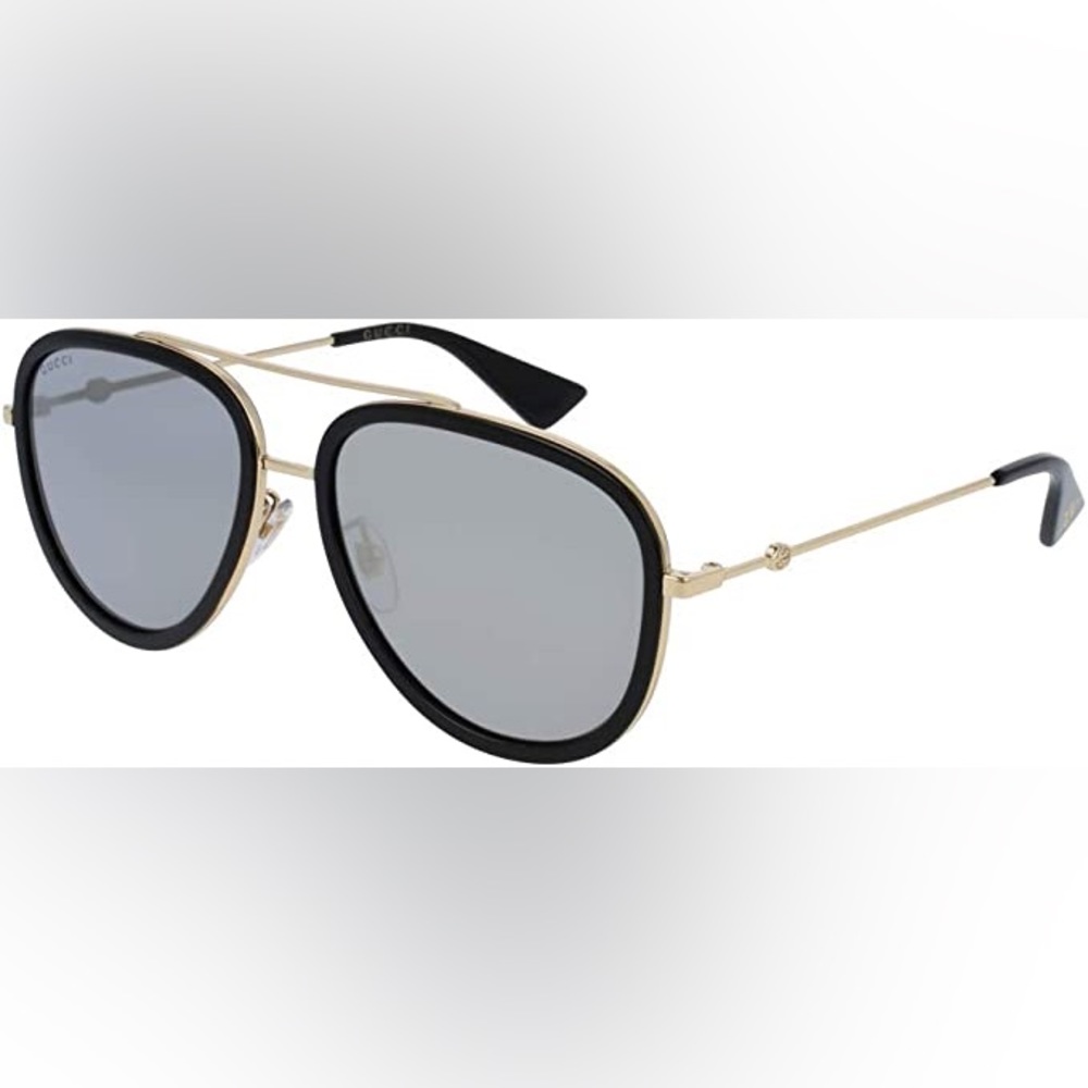 Gucci Gold Gg0062s 001 Aviator Mirror Sunglasses
